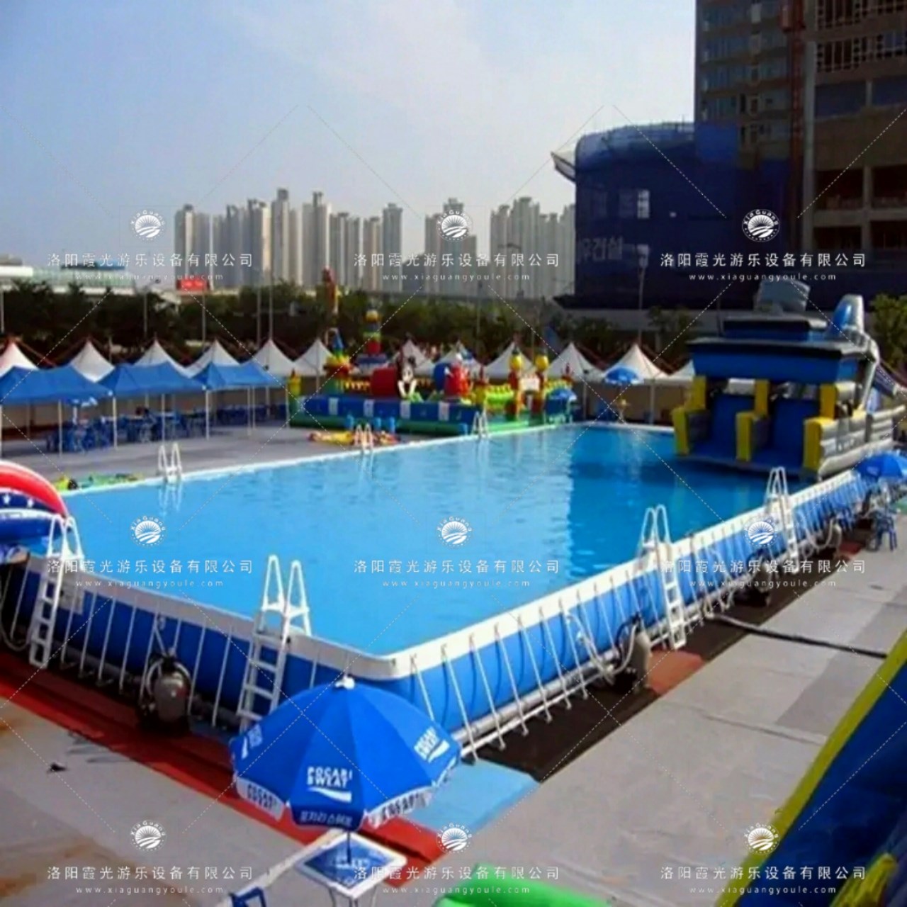 丛台支架泳池